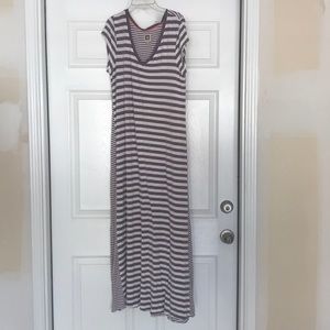 Short sleeved striped dress